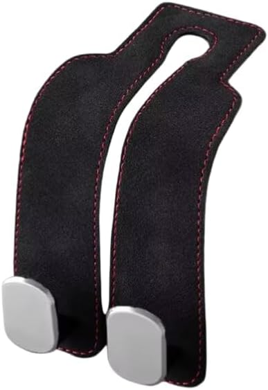 1pc Car Seat Back Hooks, Hidden Headrest Hanger Organizer for Bags, Purses, Coats, Groceries and in-Car Storage(Black)