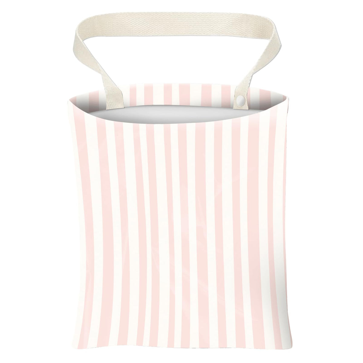 Car Trash Can, Cute Car Trash Bag, Hanging Car Organizer and Storage Bag, Trash Bin for Car Accessories, Vehicle, Travelling, Camping Pink Stripe Print