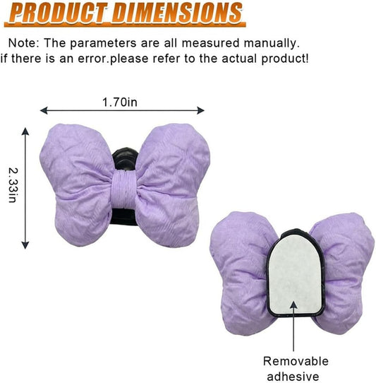 2PCS Mini Car Hooks, Self-Adhesive Backseat Hangers (Purple)