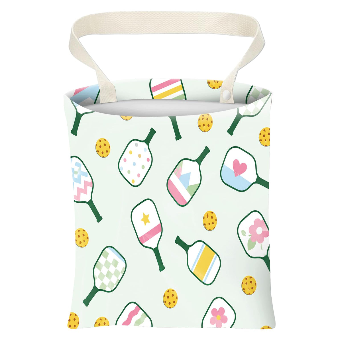 Car Trash Can, Cute Car Trash Bag, Hanging Car Organizer and Storage Bag, Trash Bin for Car Accessories, Vehicle, Travelling, Camping Pink Stripe Print