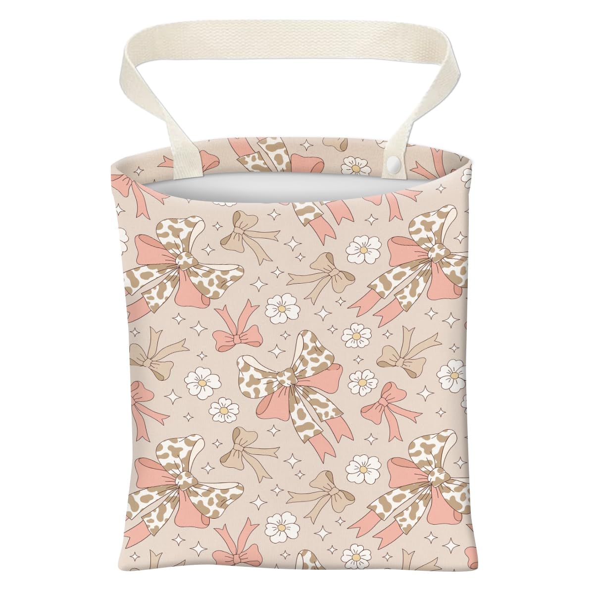 Car Trash Can, Cute Car Trash Bag, Hanging Car Organizer and Storage Bag, Trash Bin for Car Accessories, Vehicle, Travelling, Camping Blue Patchwork Flower