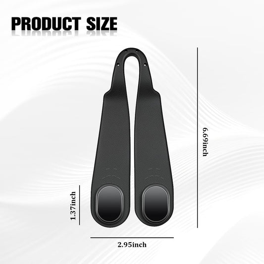 2PCS Car Seat Headrest Hook, Multifunctional Dual Hook Backseat Bag Purse Holder Organizer, Auto Interior Seat Back Storage Hanger for Coat Umbrella Grocery, Universal for Vehicles (Black)