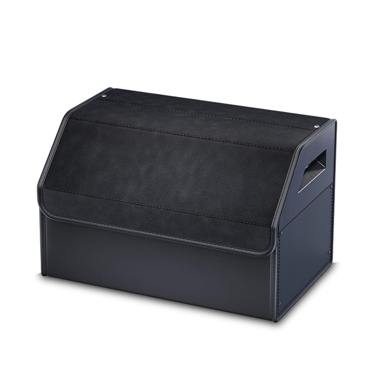 Car Storage Organizer Foldable PU Leather Front Seat Caddy