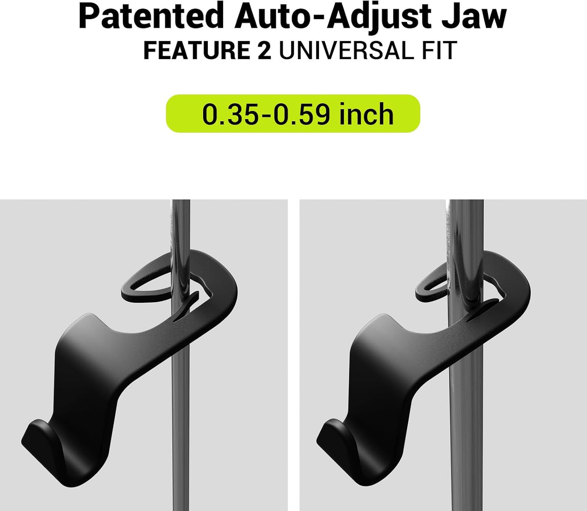 SodaRide Car Seat Headrest Hook 4 Pack,Purse Holder Hook for Car Organizers and Storage,Car Organization Accessories for Women Road Trip Essentials,Long