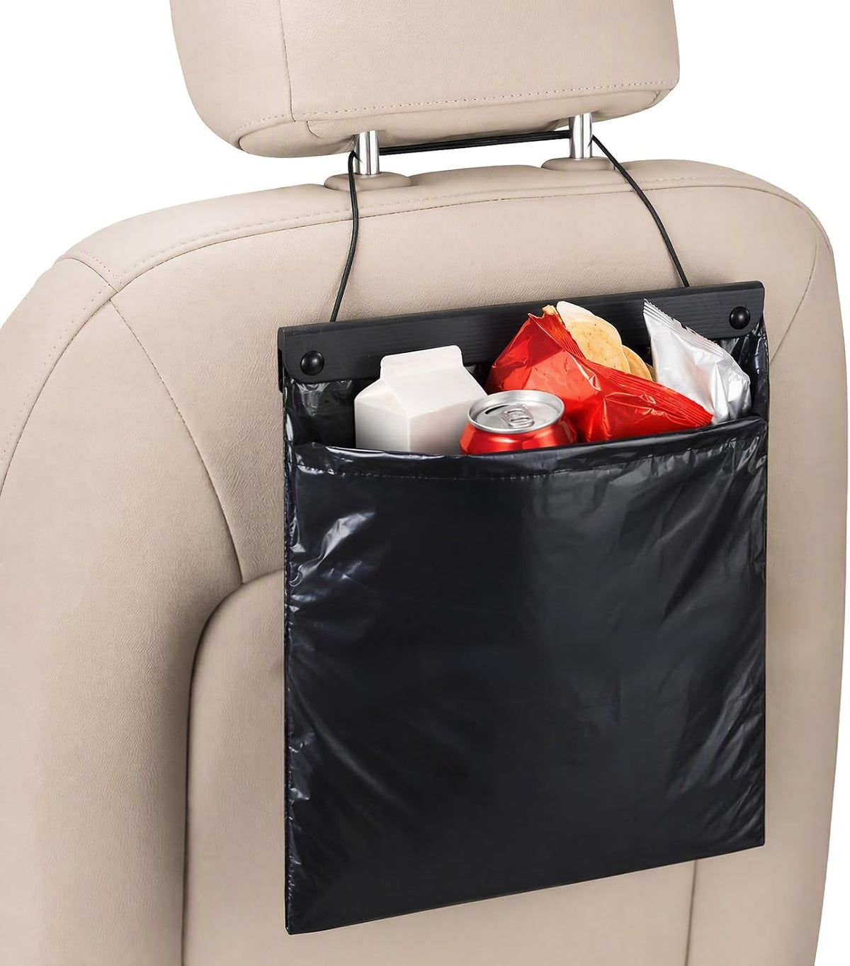 Mxlvs 50 PCS 2.5 Gallon Disposable Car Trash Bags Leakproof Smellproof