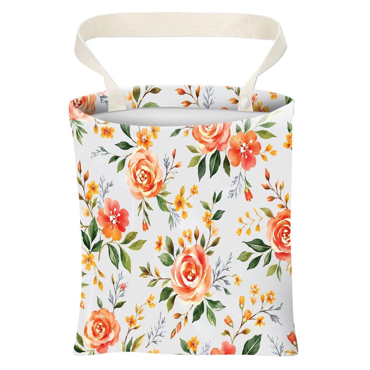 Car Trash Can, Cute Car Trash Bag, Hanging Car Organizer and Storage Bag, Trash Bin for Car Accessories, Vehicle, Travelling, Camping Pink Stripe Print