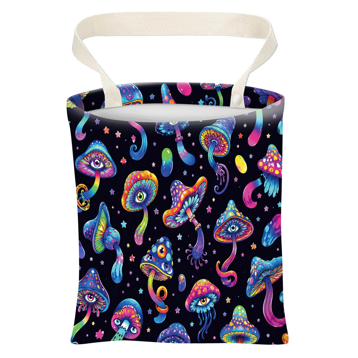 Car Trash Can, Cute Car Trash Bag, Hanging Car Organizer and Storage Bag, Trash Bin for Car Accessories, Vehicle, Travelling, Camping Pink Stripe Print