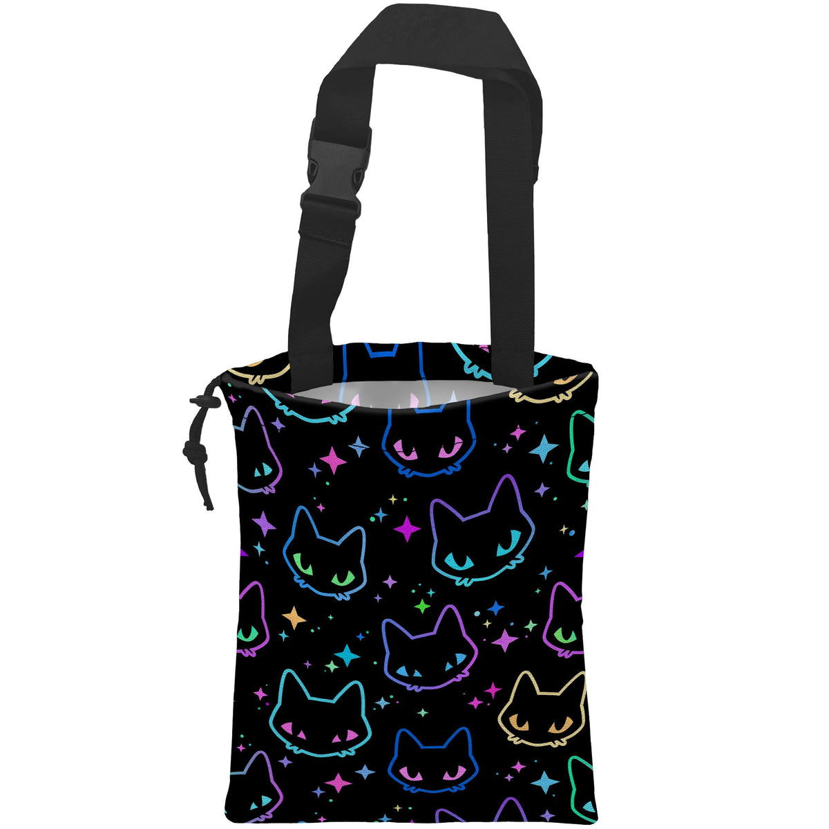 Car Trash Bag Cute Cat Car Garbage Bag Hanging Car Trash Can for Back Seat with Drawstring