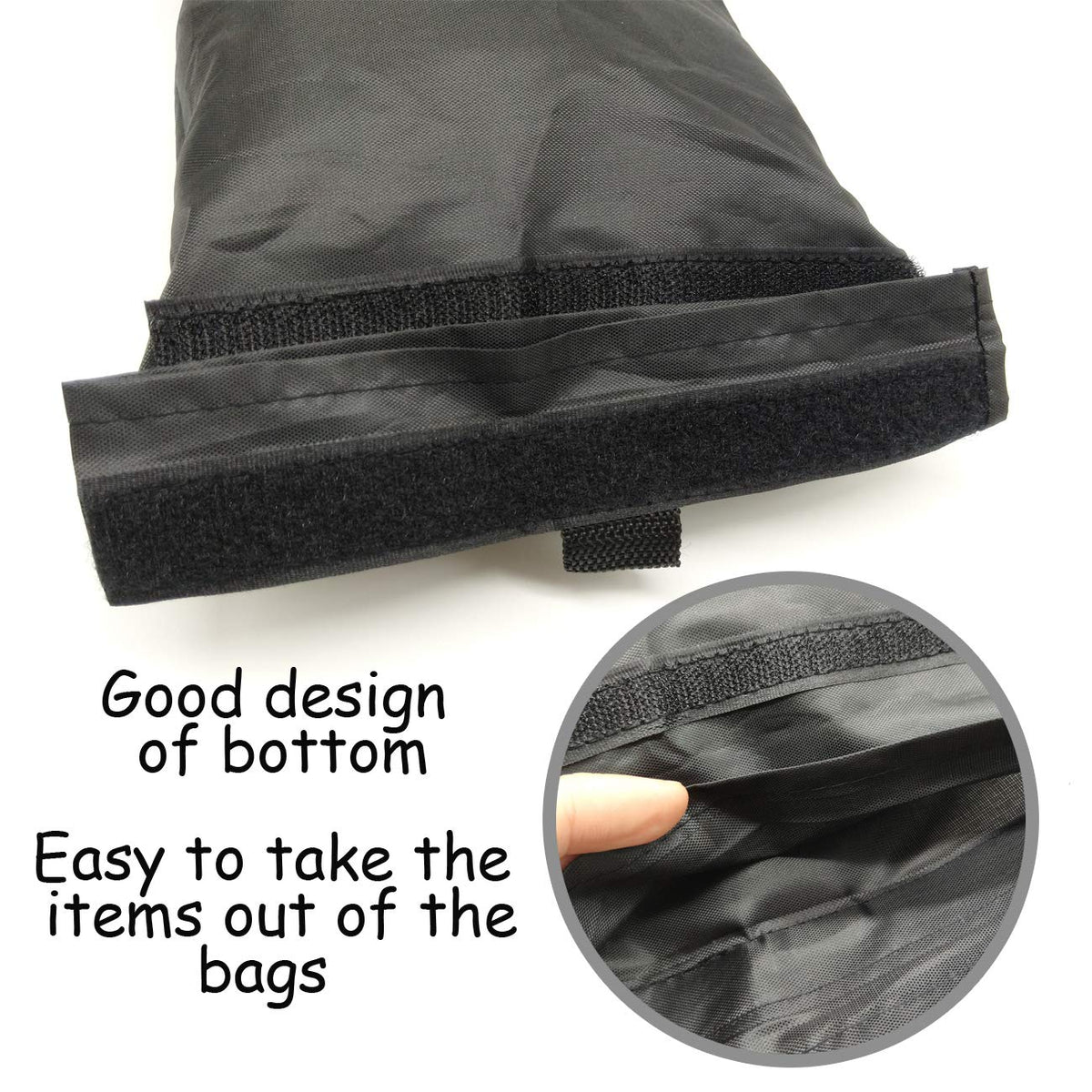 TIHOOD 4PCS Detachable Trash Bag Hanging Back Seat Car Garbage Bag for Outdoor Traveling Home Use Car Storage