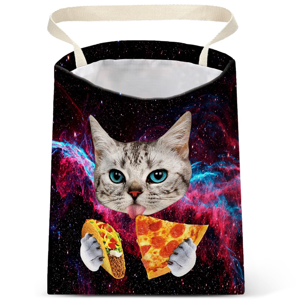 Car Trash Bag Hanging No Snap Small Garbage Bag for Car Back Seat Cute Printed One-handed Strap Trash Bags Car Accessories-Hippie Flower Car Trash Bags
