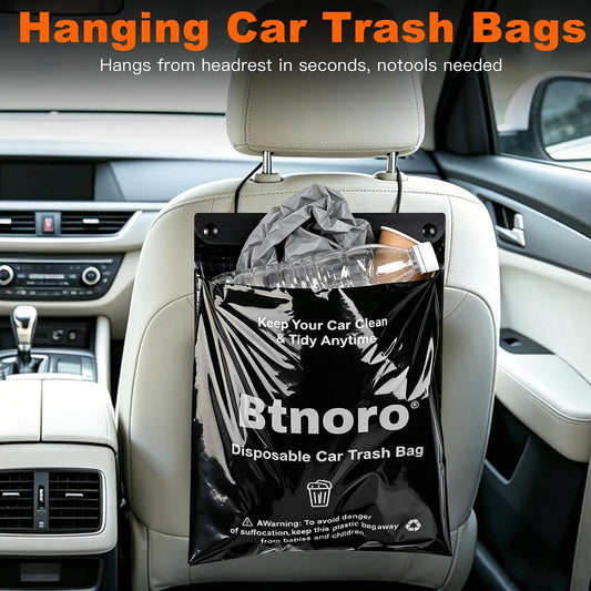 Car Trash Bags Disposable 50PCS Leakproof Hanging Garbage Bags