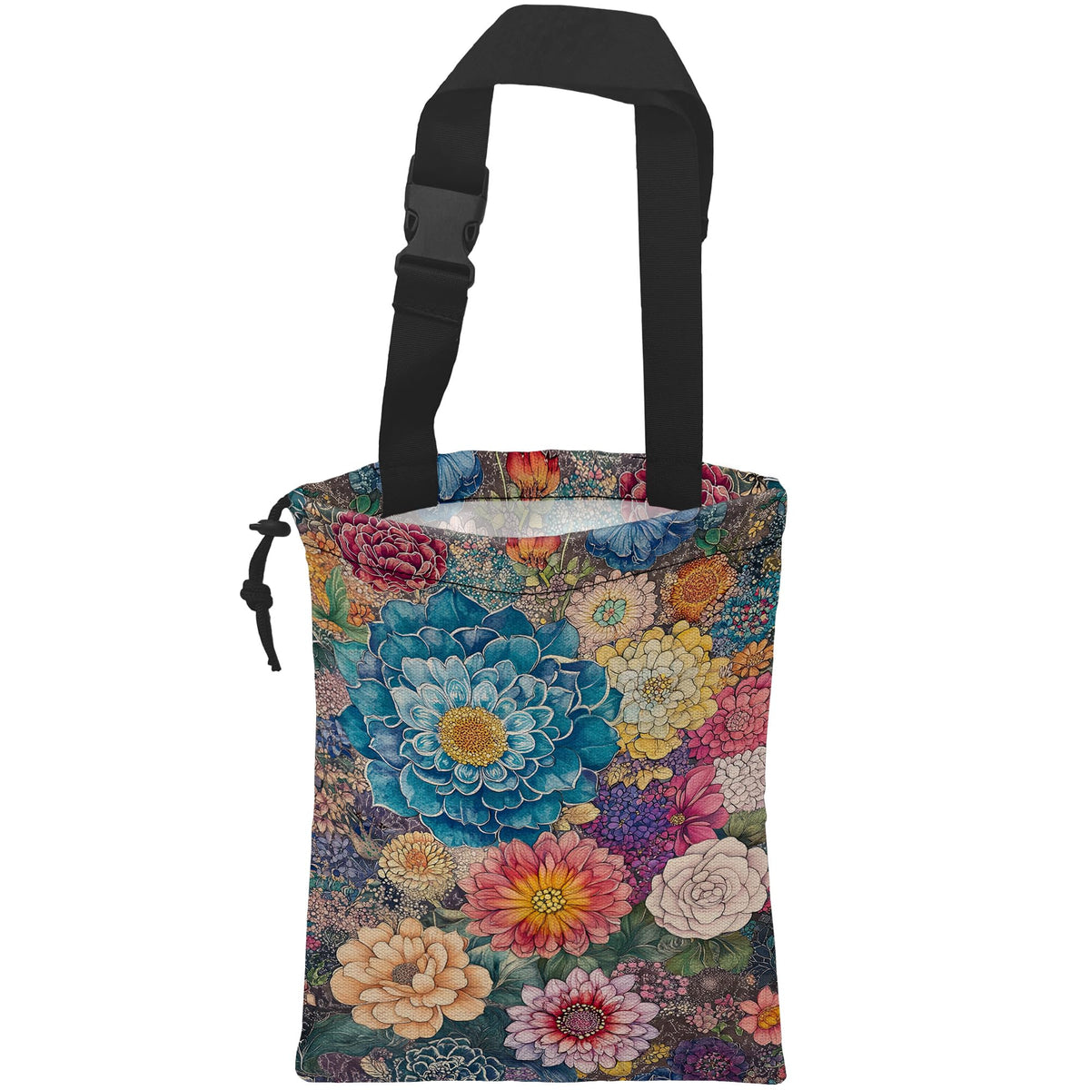 Car Trash Bag Hanging Creative Floral Rainbows Car Trash Can Waterproof Garbage Bag Hanging for Car Back Seat