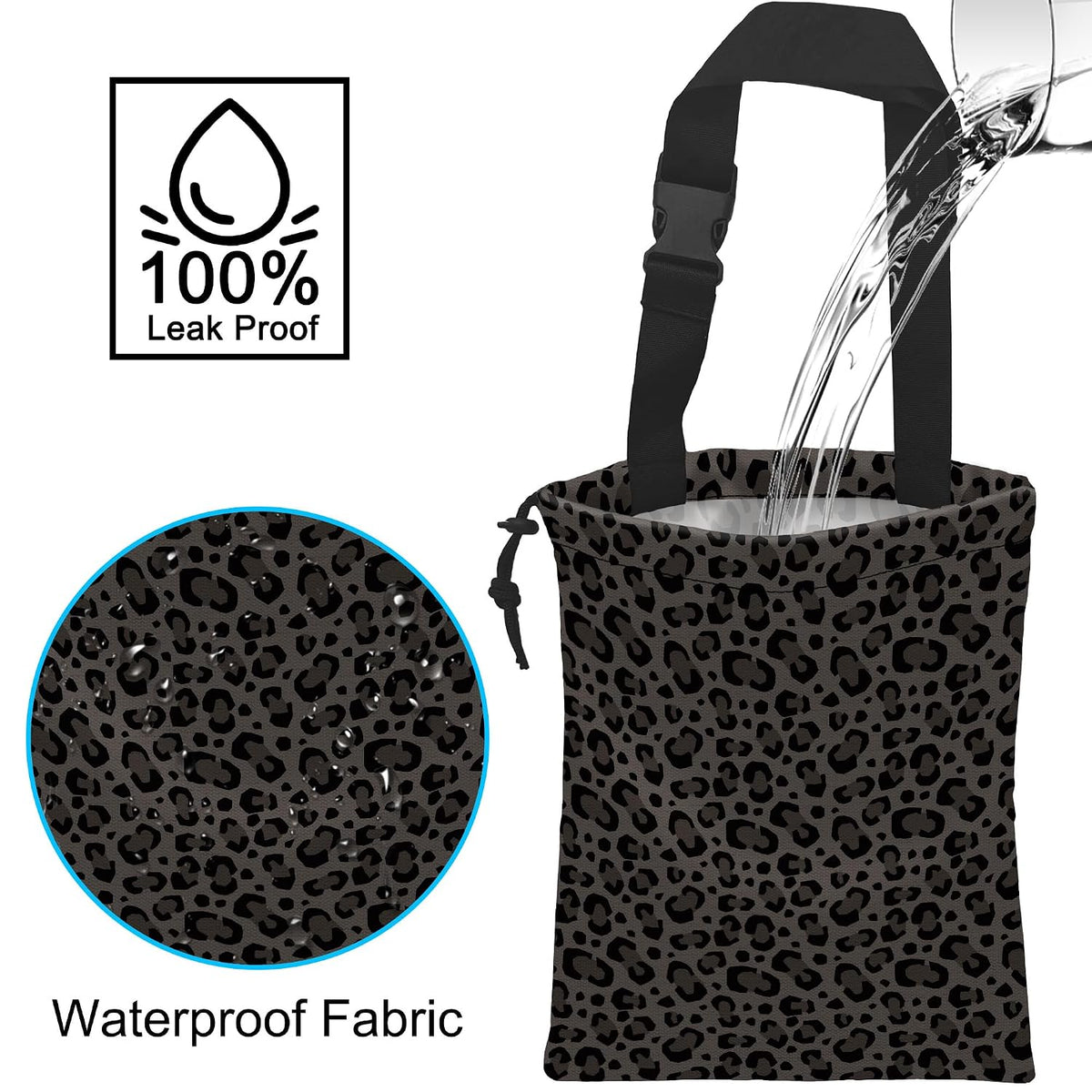 Car Garbage Bag Hanging Car Trash Can for Back Seat with Drawstring