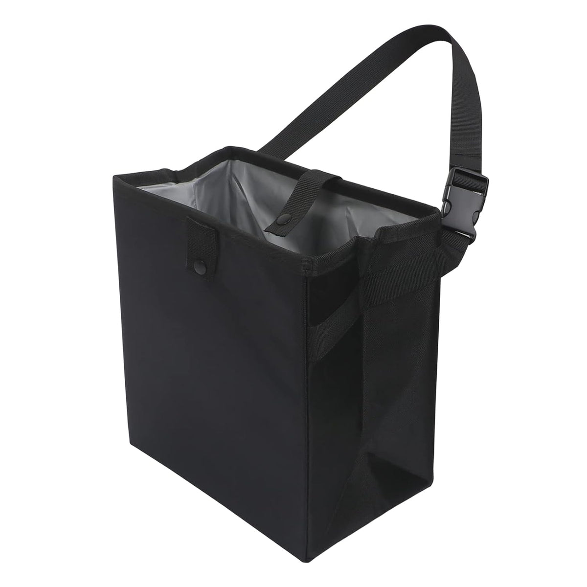 Homelove Car Trash Can, Leak-Proof Waterproof Trash Bin Collapsible Portable Auto Garbage Bag Large Capacity Trashcan Storage Bag Multipurpose Car Organizer Hanging (Black)