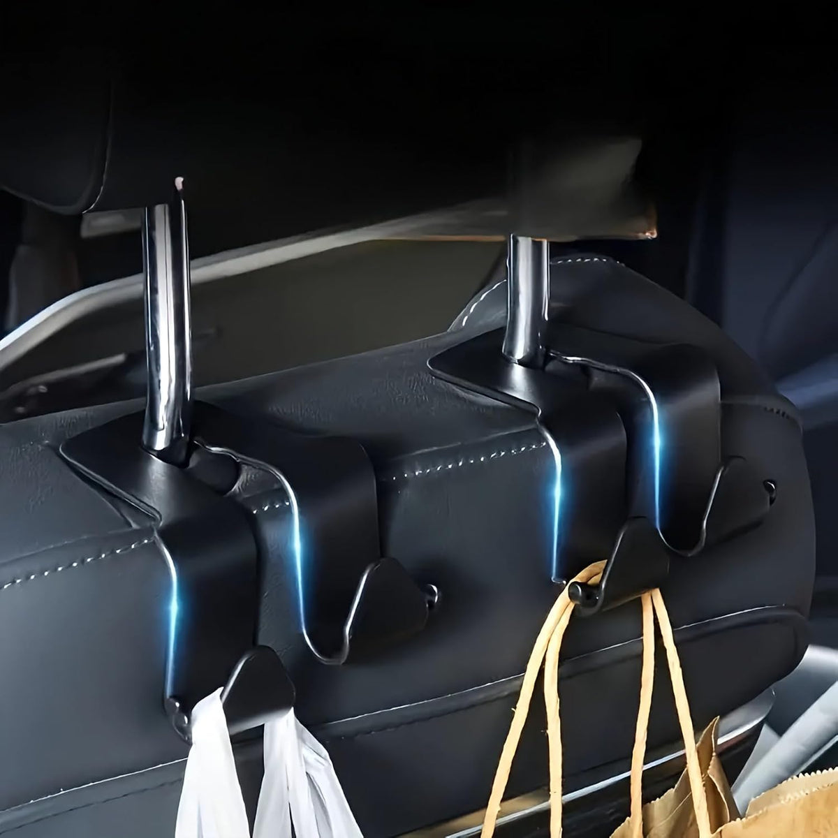 2pcs Multi - Functional Hook Set for Most Vehicles General Motors Seat Backrest, Basic