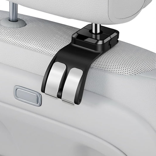 Car Headrest Hooks, 55 lb Load Capacity, Seat Storage Organizer for Bags
