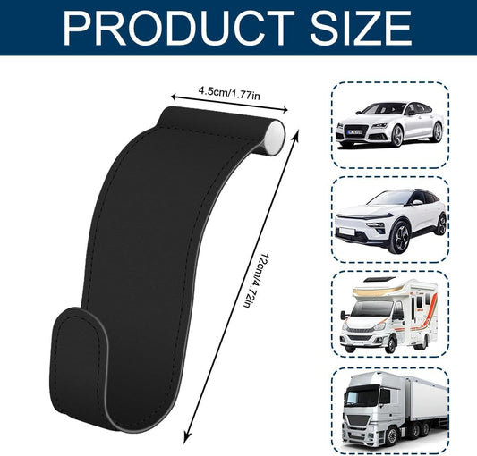 Car Co-Pilot Glovebox Hooks, Glove Box Organizer for Car, Anti-Scratch Vehicle Passenger Seat Storage Hanger, Auto Accessories Auto Glove Box Front Seat Hook for SUV Sedan Truck (Black)