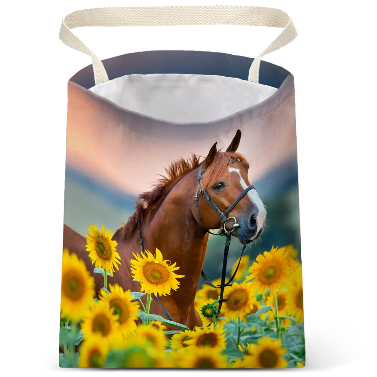 Car Trash Bag Hanging No Snap Small Garbage Bag for Car Back Seat Cute Printed One-handed Strap Trash Bags Car Accessories-Hippie Flower Car Trash Bags
