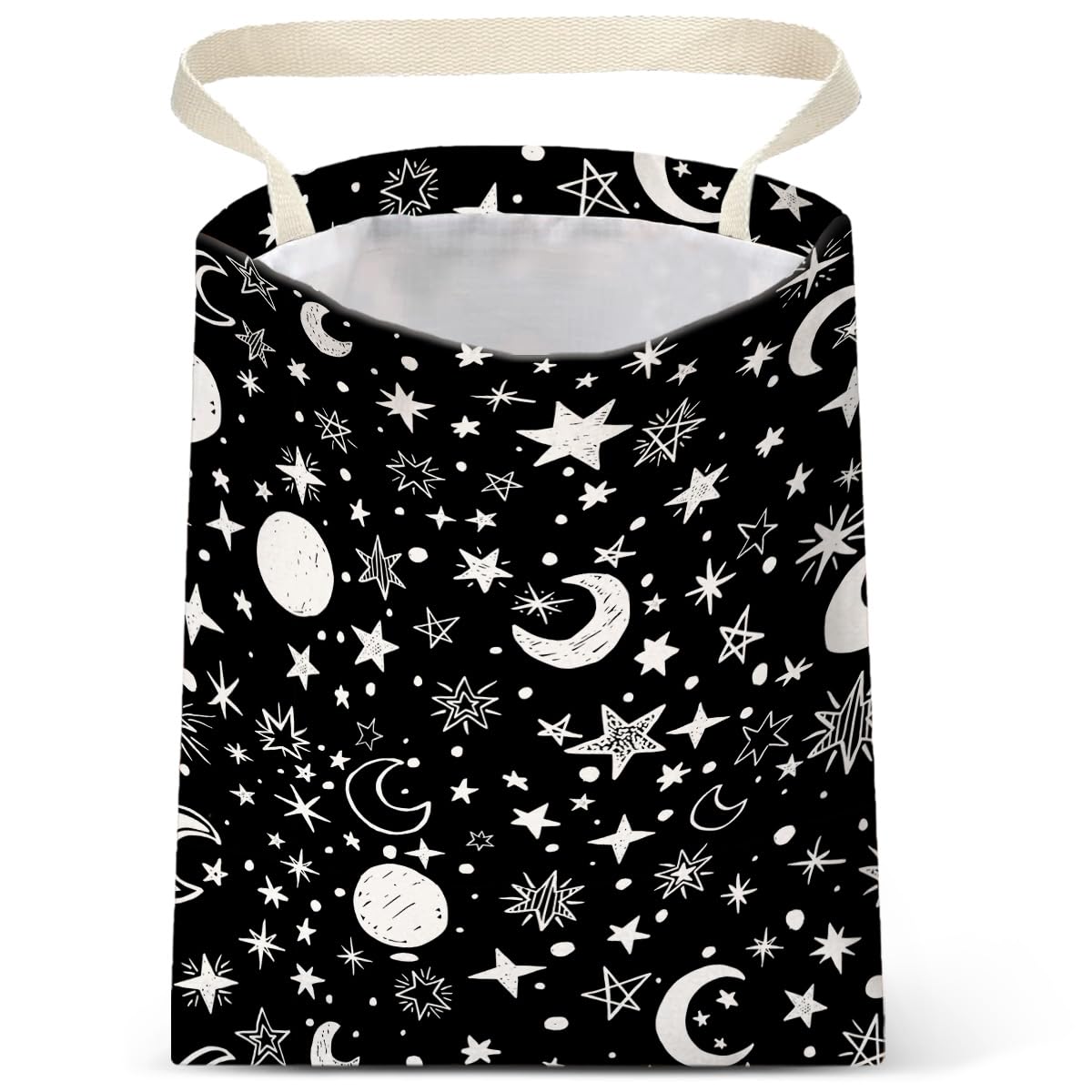 Car Trash Bag Hanging No Snap Small Garbage Bag for Car Back Seat Cute Printed One-handed Strap Trash Bags Car Accessories-Hippie Flower Car Trash Bags