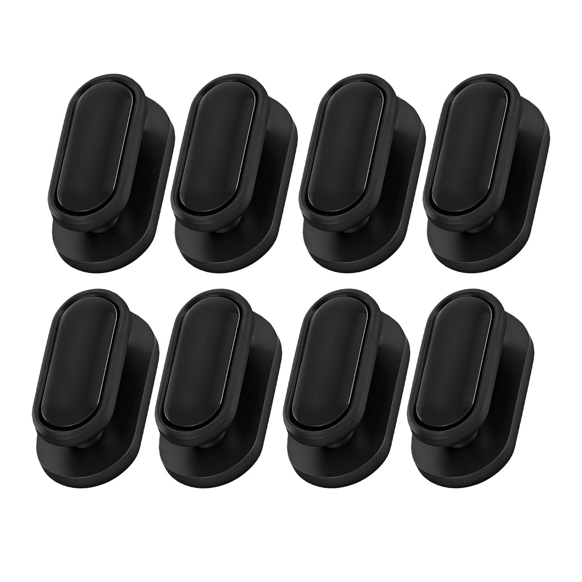 4PCS Car Mini Hooks, Car Dashboard Hook, Multifunctional Auto Backseat Hangers, Vehicle Interior Accessories Car Sticker Hooks for Key, Mask, Earphone, Charging Cable, Black