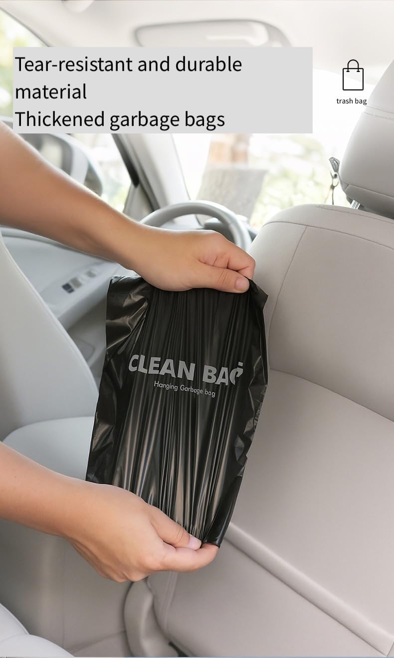 Disposable Car Trash Bags, Leakproof with Odor Seal, 50 Pack