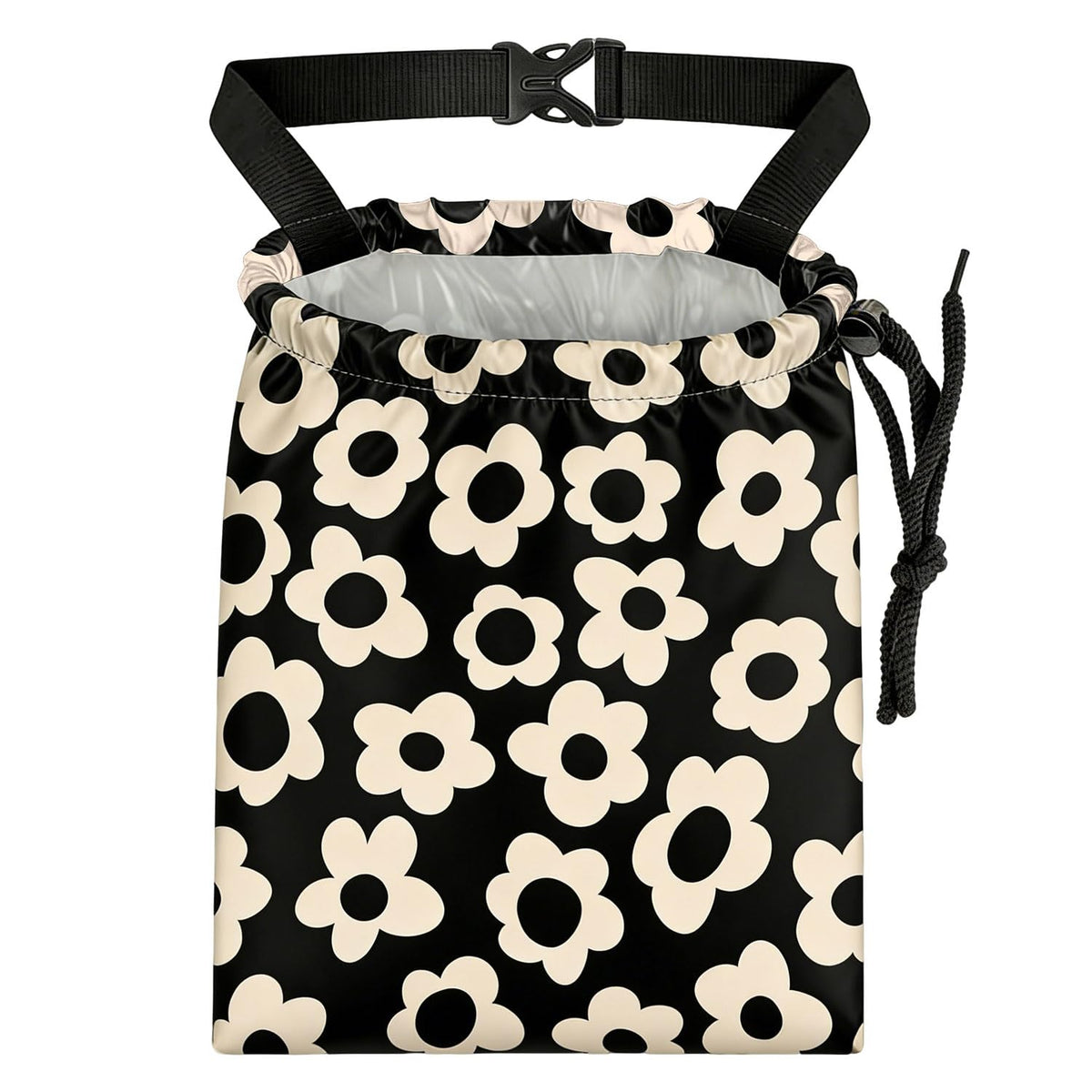 Three Black Cats Car Trash Bag - Waterproof Car Trash Bag Hanging Leakproof Car Garbage Bag - Washable Reusable Trash Bag For Car Interior Hanging Organizer Storage Vehicle Travelling Camping