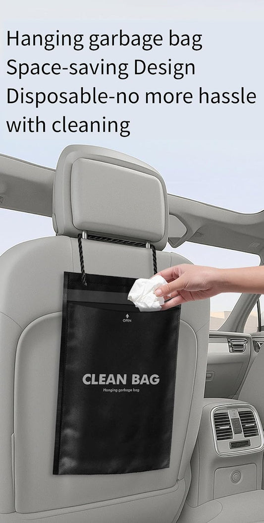 Disposable Car Trash Bags, Leakproof with Odor Seal, 50 Pack