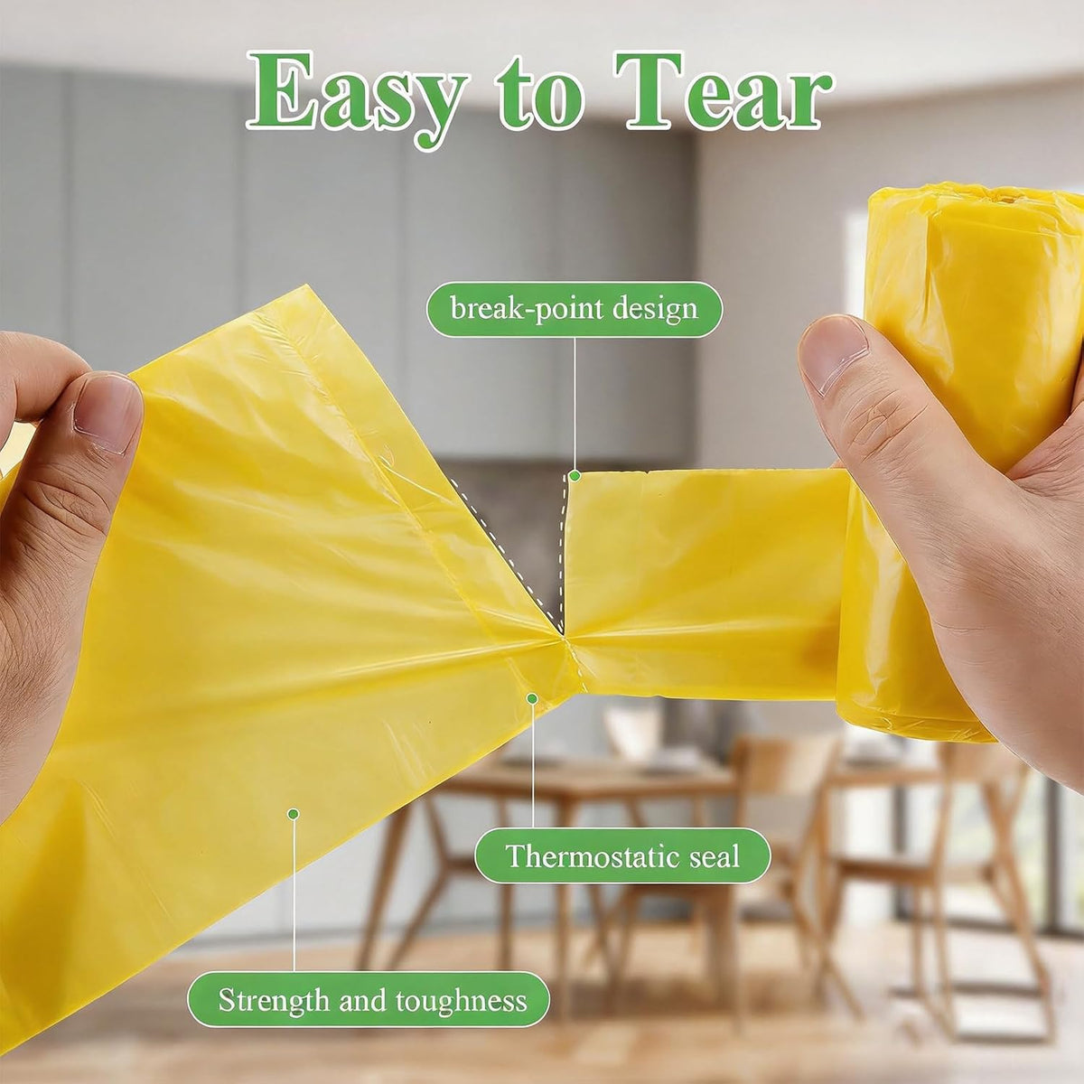 4 Gallon Small Bathroom Trash Bags Biodegradable With Handles