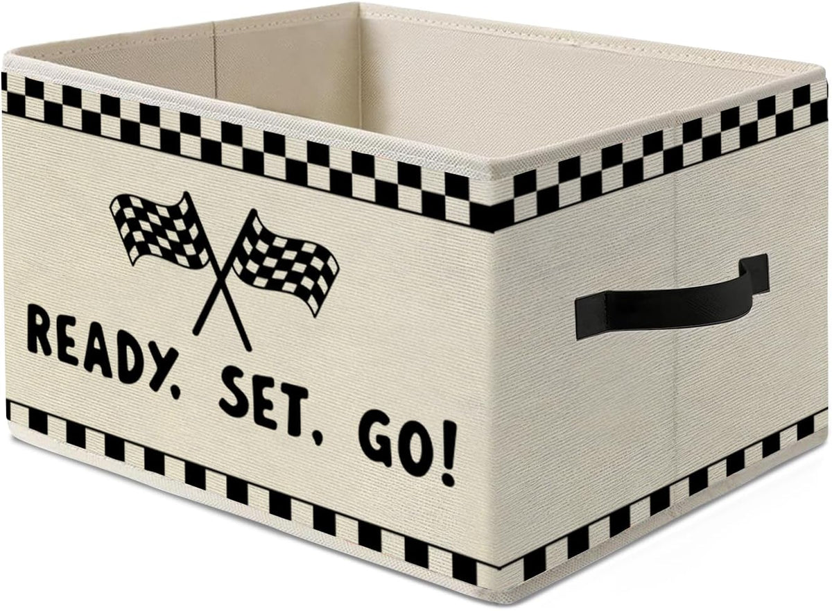 Race Car Room Decor,Racing Storage Bins Box