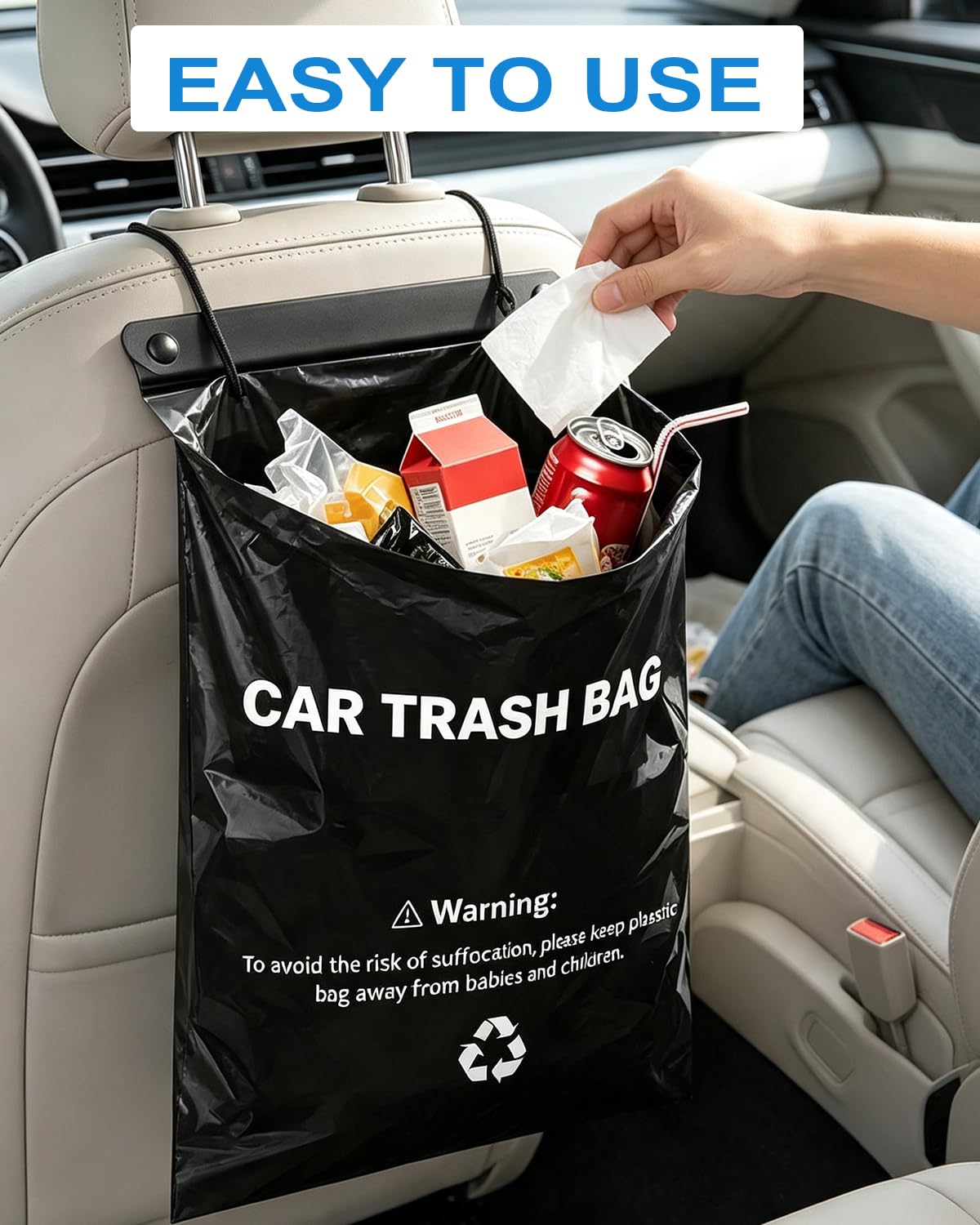 Car Trash Bag Hanging, Trash Bag for Car Disposable,