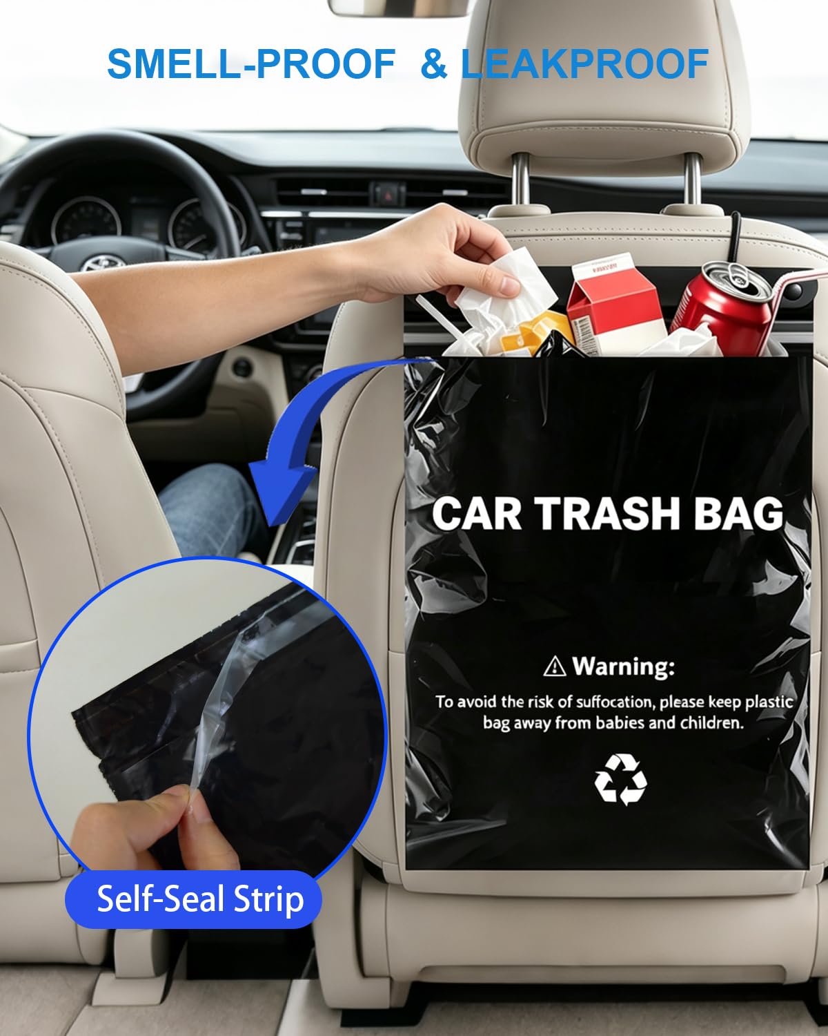 Car Trash Bag Hanging, Trash Bag for Car Disposable,