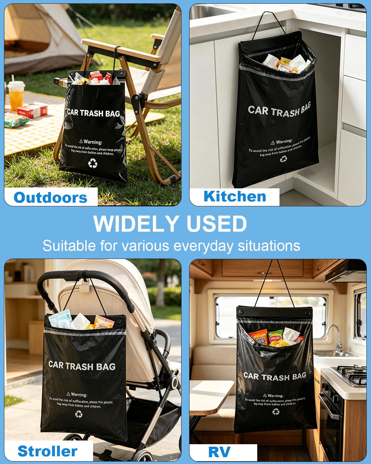 Car Trash Bag Hanging, Trash Bag for Car Disposable,