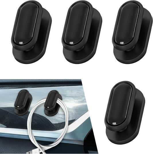 4PCS Car Mini Hooks, Black