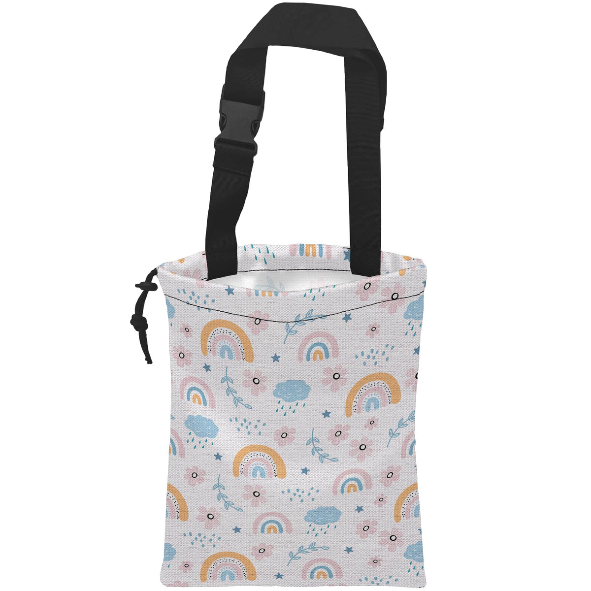 Car Trash Bag Cute Cat Car Garbage Bag Hanging Car Trash Can for Back Seat with Drawstring