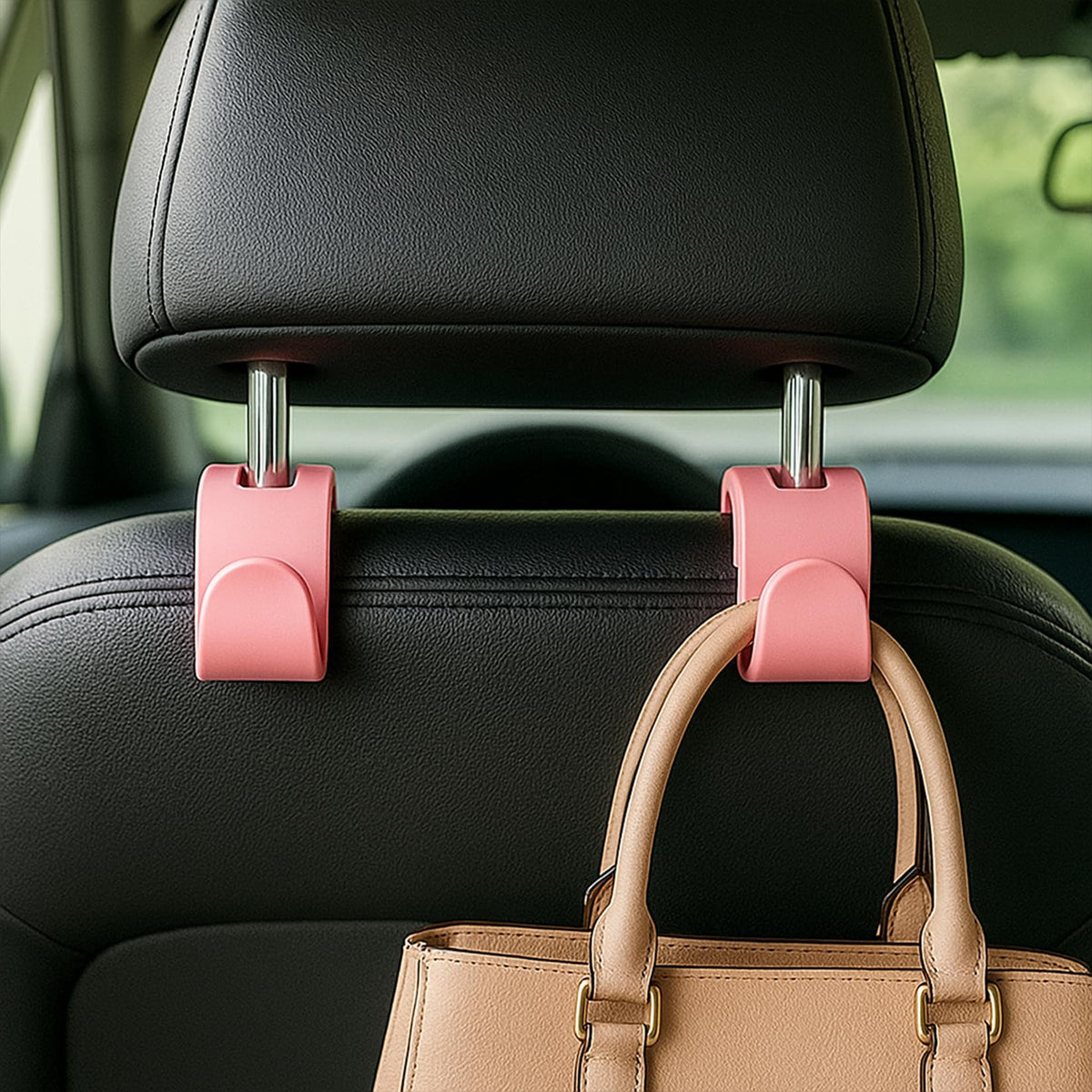5 Pcs Hooks for Car Seat Headrest Hook, Car Back Seat Headrest Hooks Storage for Automotive Vehicle Cars Accessories Purses Grocery Bags Handbag Coat Umbrella Hanger Holder Organizer