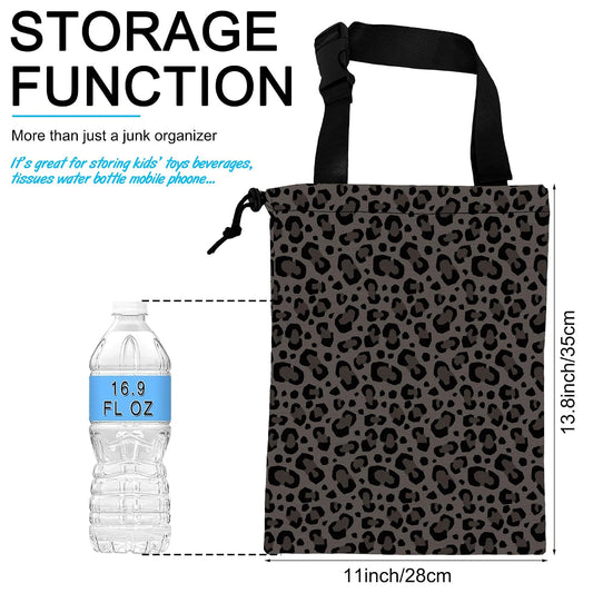 Car Garbage Bag Hanging Car Trash Can for Back Seat with Drawstring