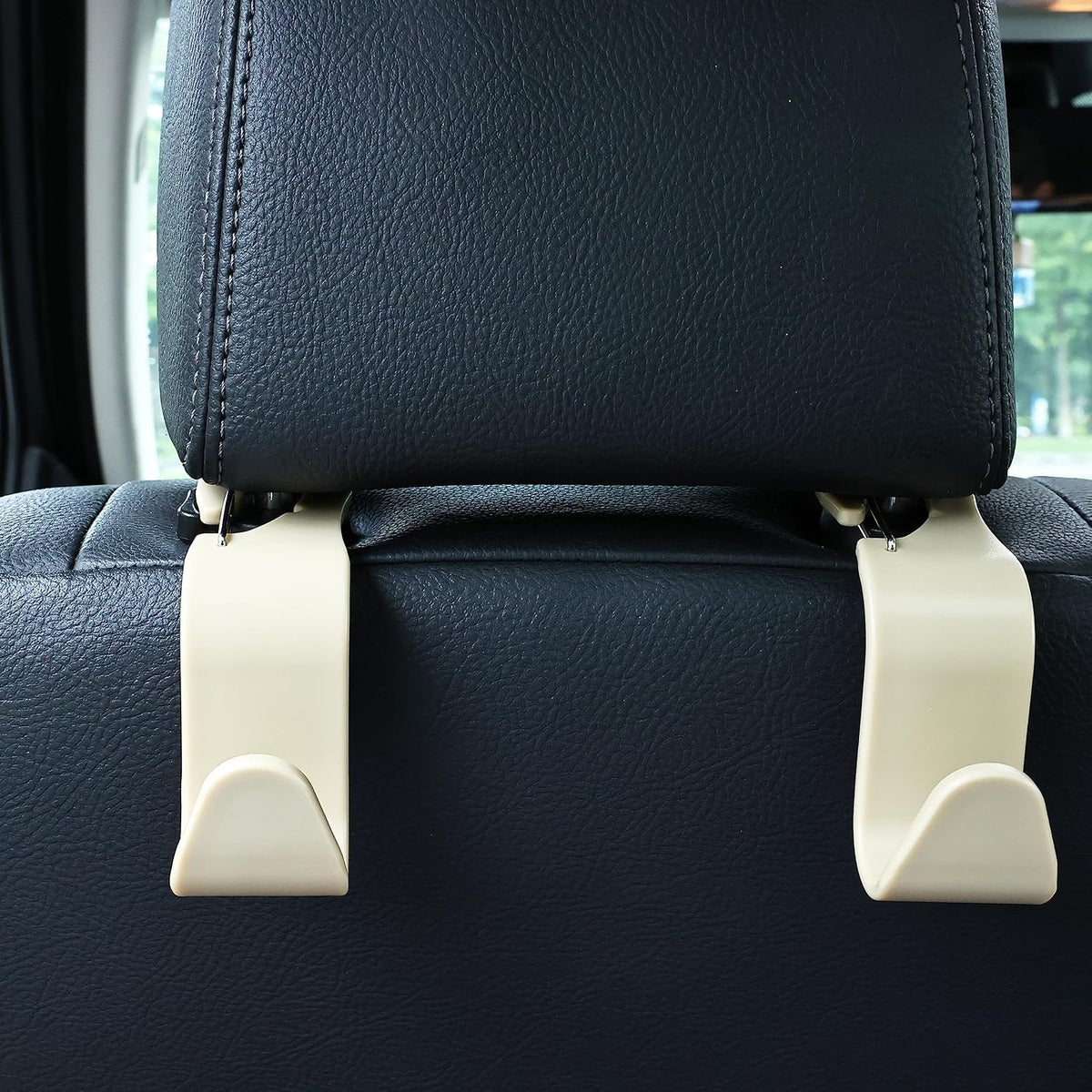 Car Headrest Hooks, 50lbs Load, Durable ABS, 4-Pack Car hooks